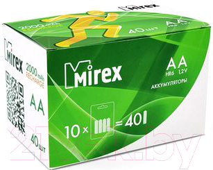 Комплект аккумуляторов Mirex HR6 2000mAh / HR6-20-E4