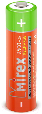 Комплект аккумуляторов Mirex HR6 2500mAh / HR6-25-E4