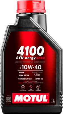 Моторное масло Motul 4100 Syn-nergy Spec 10W40 / 112890 - фото