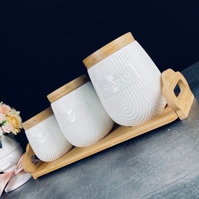 Набор емкостей для хранения Lenardi Bamboo 140-074
