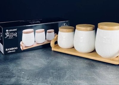 Набор емкостей для хранения Lenardi Bamboo 140-074