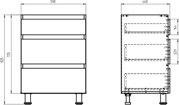 Шкаф-стол кухонный Dipriz Д.70097.2