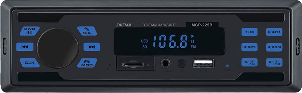 Автомагнитола Digma MCP-225B - фото
