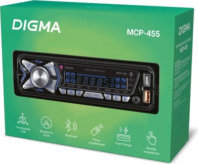 Автомагнитола Digma MCP-455