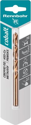 Сверло Rennbohr По металлу Power-Cobalt Р6М5К5 8х117мм / 668080 - фото