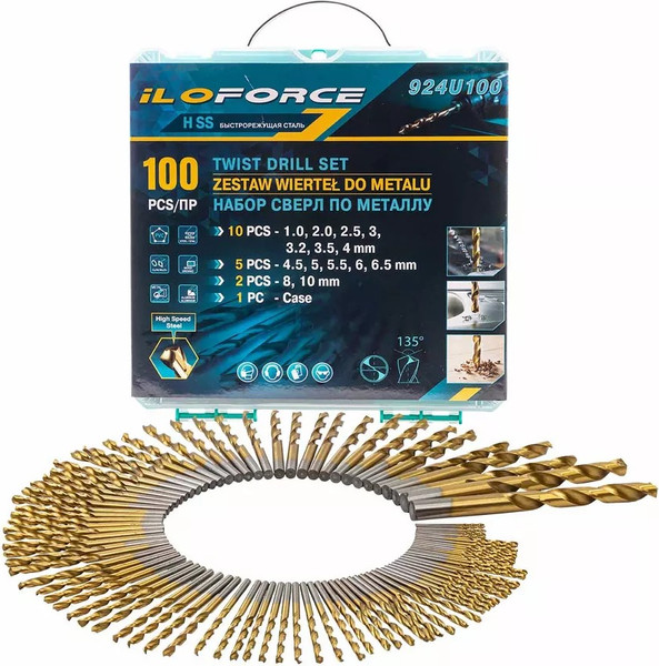 Набор сверл ILOforce IF-924U100