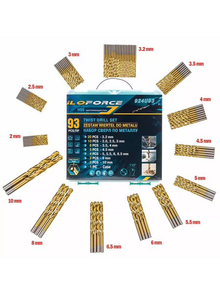 Набор сверл ILOforce IF-924U93