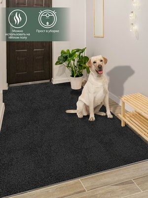 Коврик грязезащитный Shahintex Icarpet Практик антискользящий 80x120 / 845835