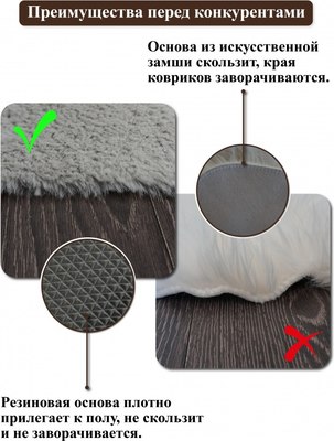 Коврик Shahintex Меховой 50x88 / 819126