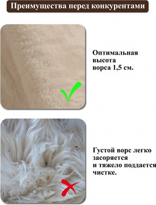 Коврик Shahintex Меховой 50x88 / 819126