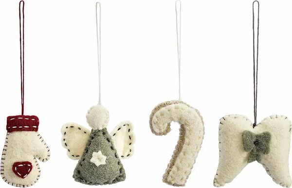 Набор елочных игрушек Tkano New Year Essential Felts mood / TK23-NY_SET0013 - фото