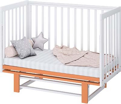 Детская кроватка Polini Kids Simple 341 с маятником / 0003167-11