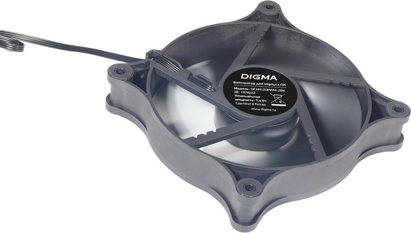 Вентилятор для корпуса Digma DFAN120PWM-2BK