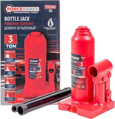 Бутылочный домкрат ForceKraft FK-T90304(DS)