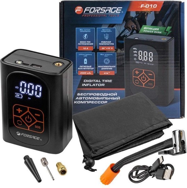 Автомобильный компрессор Forsage F-010 - фото