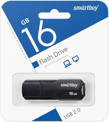 USB flash накопитель SmartBuy Clue 16Gb / SB16GBCLU-K