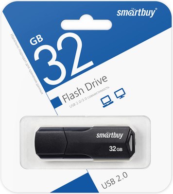 USB flash накопитель SmartBuy Clue 32Gb / SB32GBCLU-K