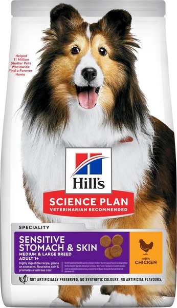 Сухой корм для собак Hill's SP Canine Sensitive Stomach & Skin с курицей - фото