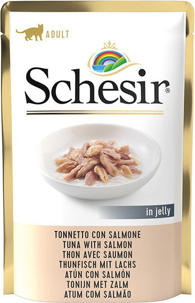 Влажный корм для кошек Schesir тунец и лосось - фото