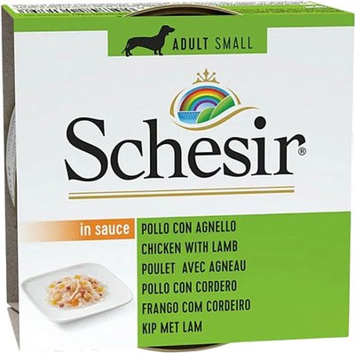 Влажный корм для собак Schesir Курица и ягненок - фото