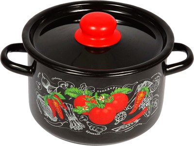 Кастрюля СтальЭмаль Помидорки 1с17с