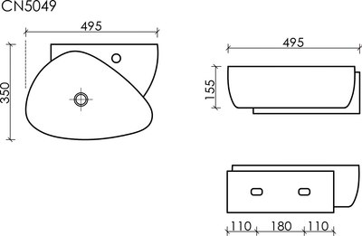 Умывальник Ceramica Nova CN5049