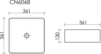 Умывальник Ceramica Nova CN6068