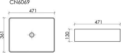 Умывальник Ceramica Nova CN6069