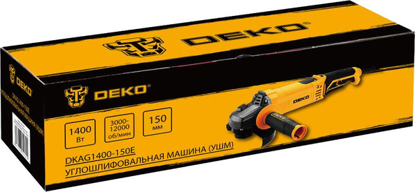 Угловая шлифовальная машина Deko DKAG1400-150E / 083-1029