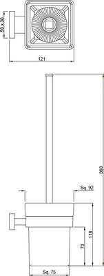 Ершик для унитаза Artize QUA-BLM-61743