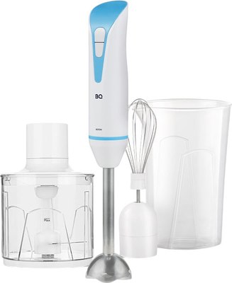 Блендер погружной BQ HB800S (белый/голубой) - фото