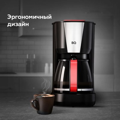 Капельная кофеварка BQ CM1008 (красный/черный)