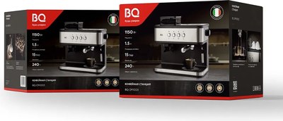 Кофеварка эспрессо BQ CM1003 (сталь/черный)