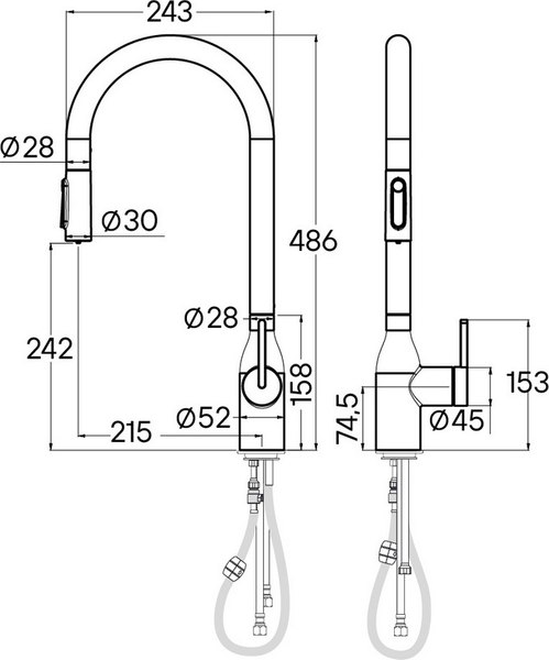 Смеситель Paulmark Un213880-WH