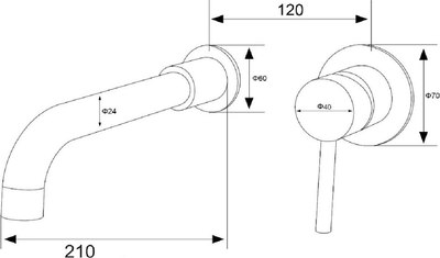 Смеситель РМС SUS129BL-3