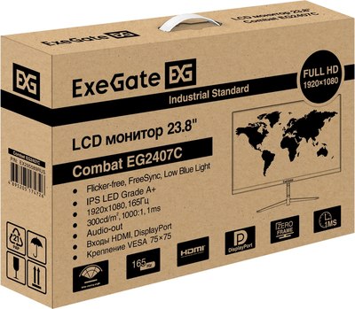 Монитор ExeGate Combat EG2407C (EX295589RUS)