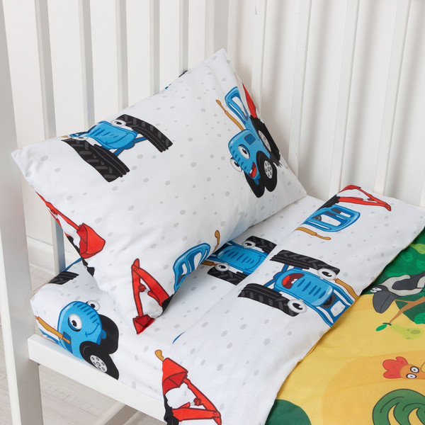 Комплект постельный для малышей Синий трактор Веселая ферма / 7655013