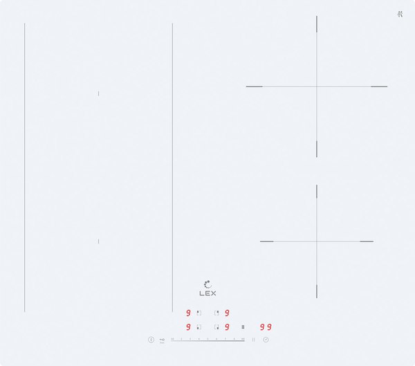 Индукционная варочная панель Lex EVI 641A WH - фото