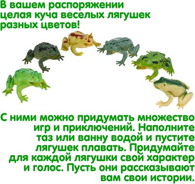 Набор фигурок игровых Bondibon Набор лягушек / ВВ6477