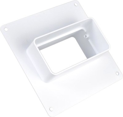 Соединитель воздуховода Семь ветров С настенной пластиной 110x55 / 555 - фото