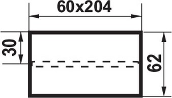 Соединитель воздуховода Семь ветров 204x60 / 818