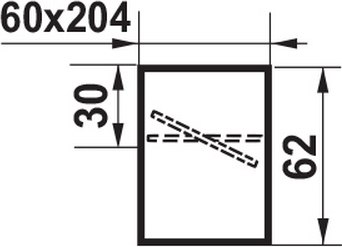 Соединитель воздуховода Семь ветров 204x60 с обратным клапаном / 8181