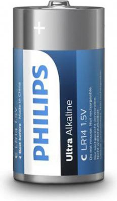 Комплект батареек Philips Ultra Alkaline C LR14