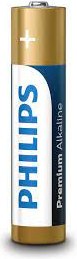 Комплект батареек Philips Premium Alkaline AAA LR03