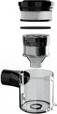 Вертикальный пылесос BQ VCA1000W (серый/красный)