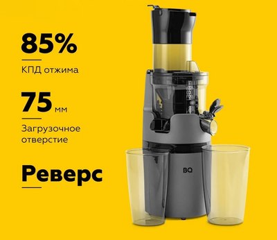Соковыжималка электрическая BQ J2000 (серый/черный)