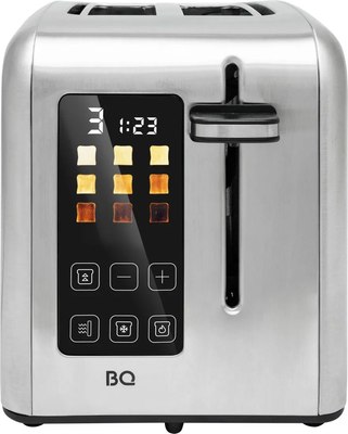 Тостер BQ T2002 (стальной/черный)