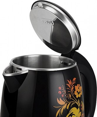 Электрочайник BQ KT1702P (черный/цветы)