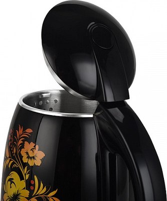 Электрочайник BQ KT1702P (черный/цветы)