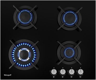 Газовая варочная панель Weissgauff HGG 640 BGV - фото